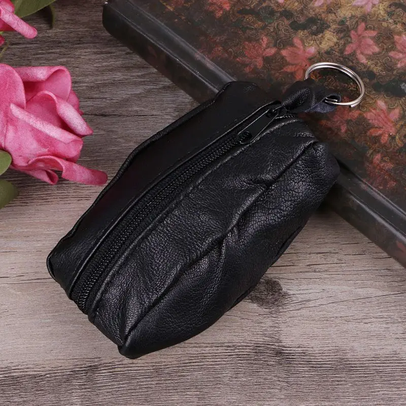 1pc femmes filles pour porte-clés portefeuille pièce de monnaie carte Mini sac à main fermeture éclair petit sac de monnaie