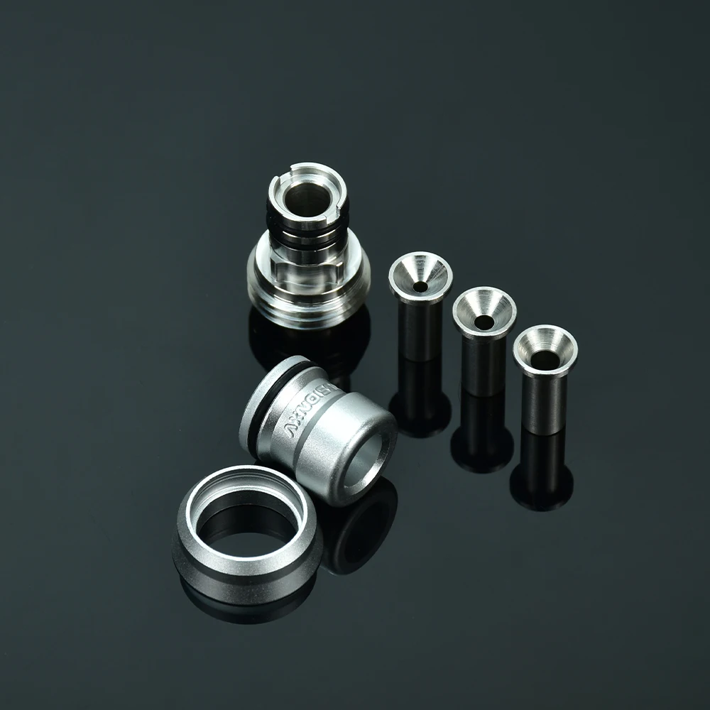 Wolfcoolvape MISSION COSMOS v2 Booster Tip para BB / Billet / Boro AIO Box Mod, aluminio, acero inoxidable