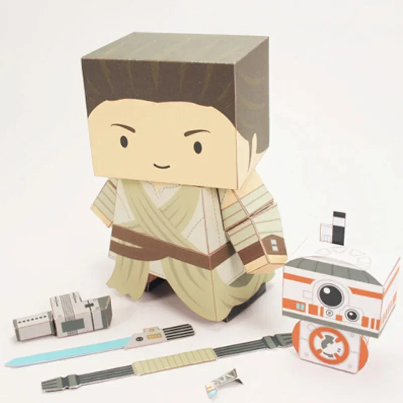 LONE SCAVENGER Paper Model Mini 3D Cube Figure Papercraft DIY Kids Adult Origami Art Handmade Craft Toys FC-010