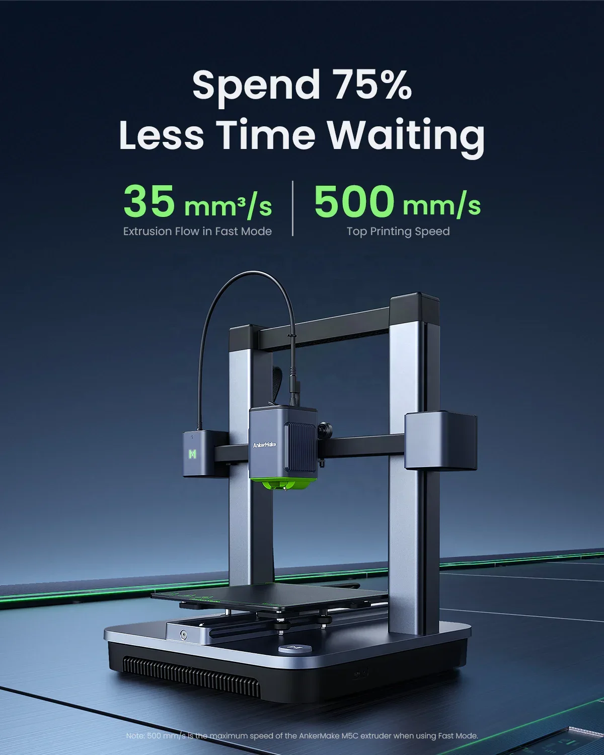 ANKERMAKE Wholesale M5C FAST PRINT SPEED 500MM/S HIGH SPEED 3D PRINTER