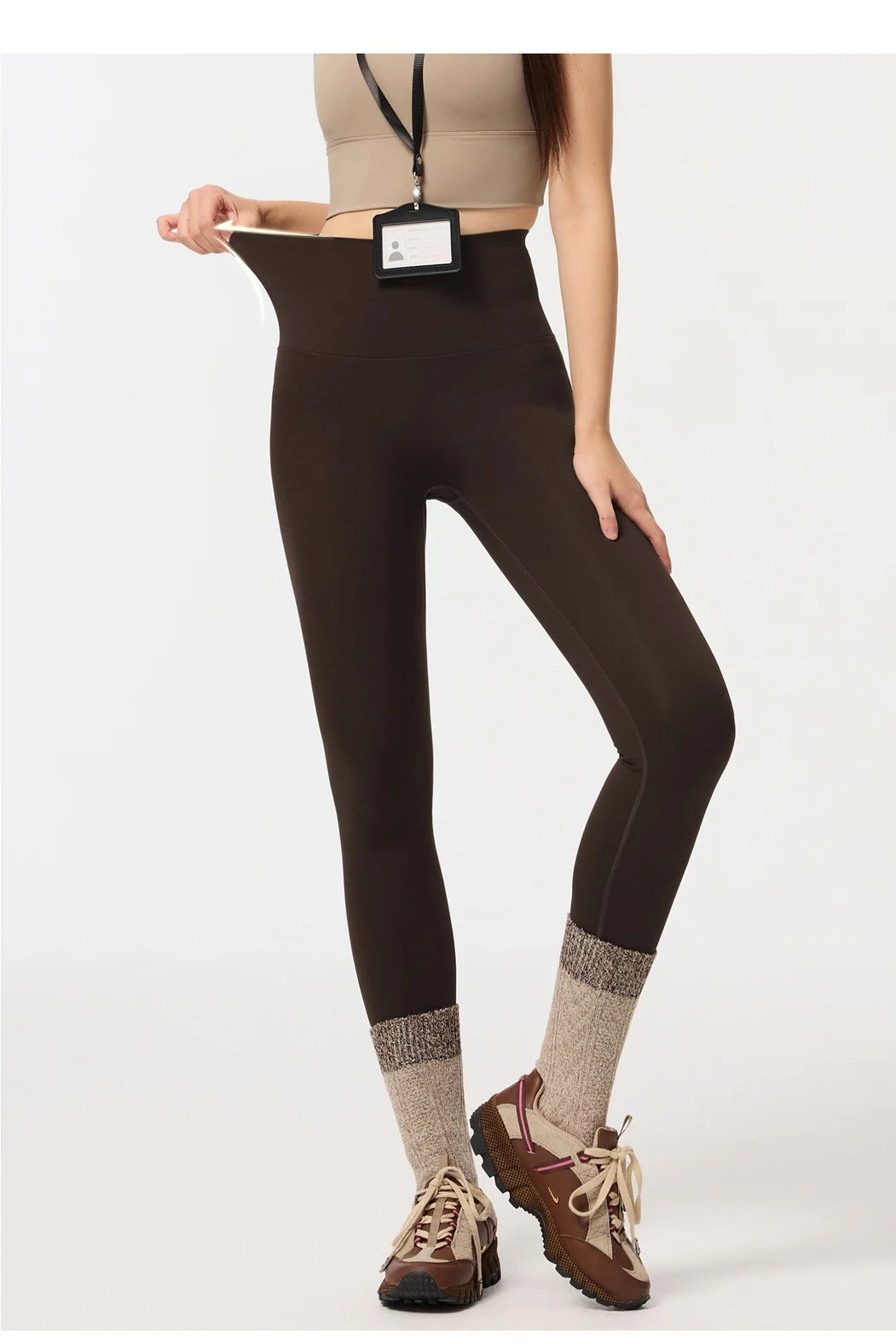 

Women's Fleece-Lined Autumn/Winter Outerwear - Non-Slip Thick Tummy-Control Yoga Pants with Seamless Soft Stretch