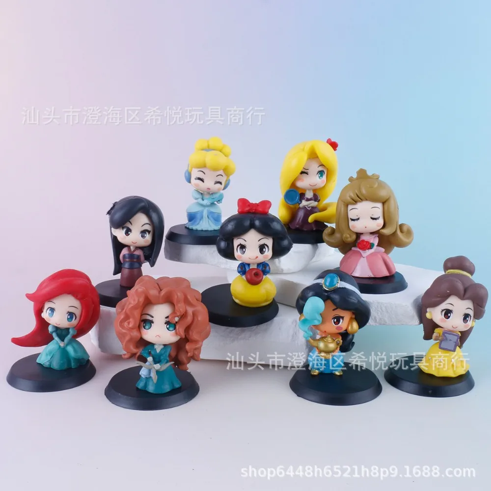 

Мультфильм Q-версия принцессы фигурки Золушка Спящая красавица интерьер автомобиля настольный миниатюрный орнамент аксессуары игрушки