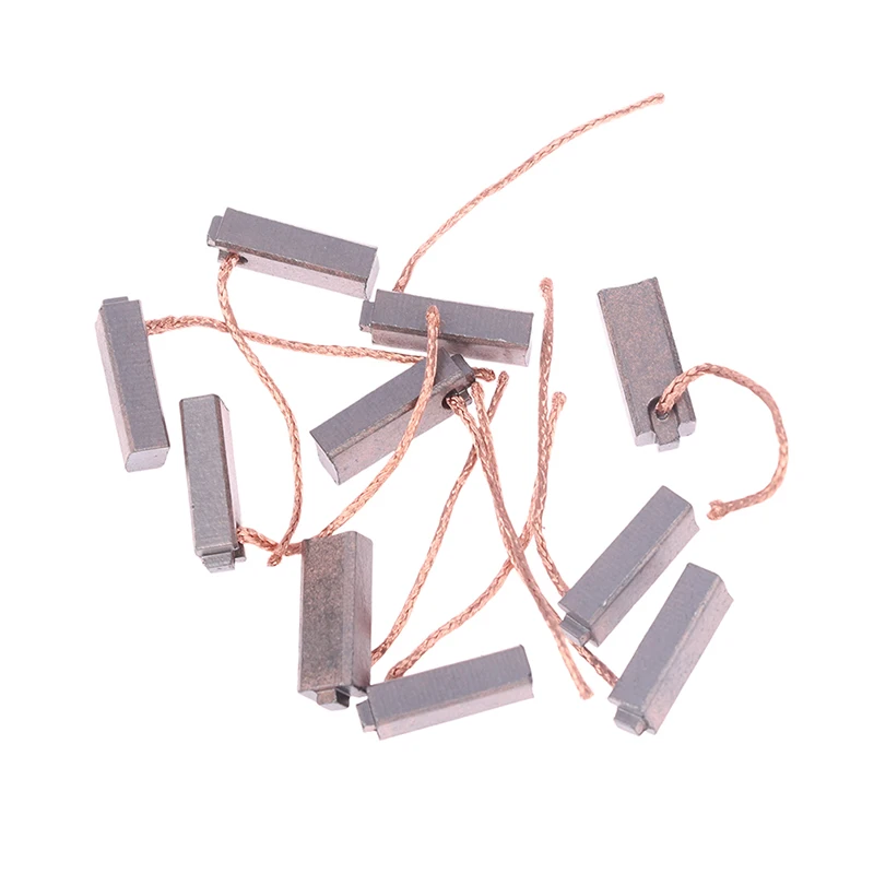 【MO】10pcs 5*7*19mm Copper Electric Generator Carbon Brushes Car Alternator Power Tools Car Regulator Low Copper