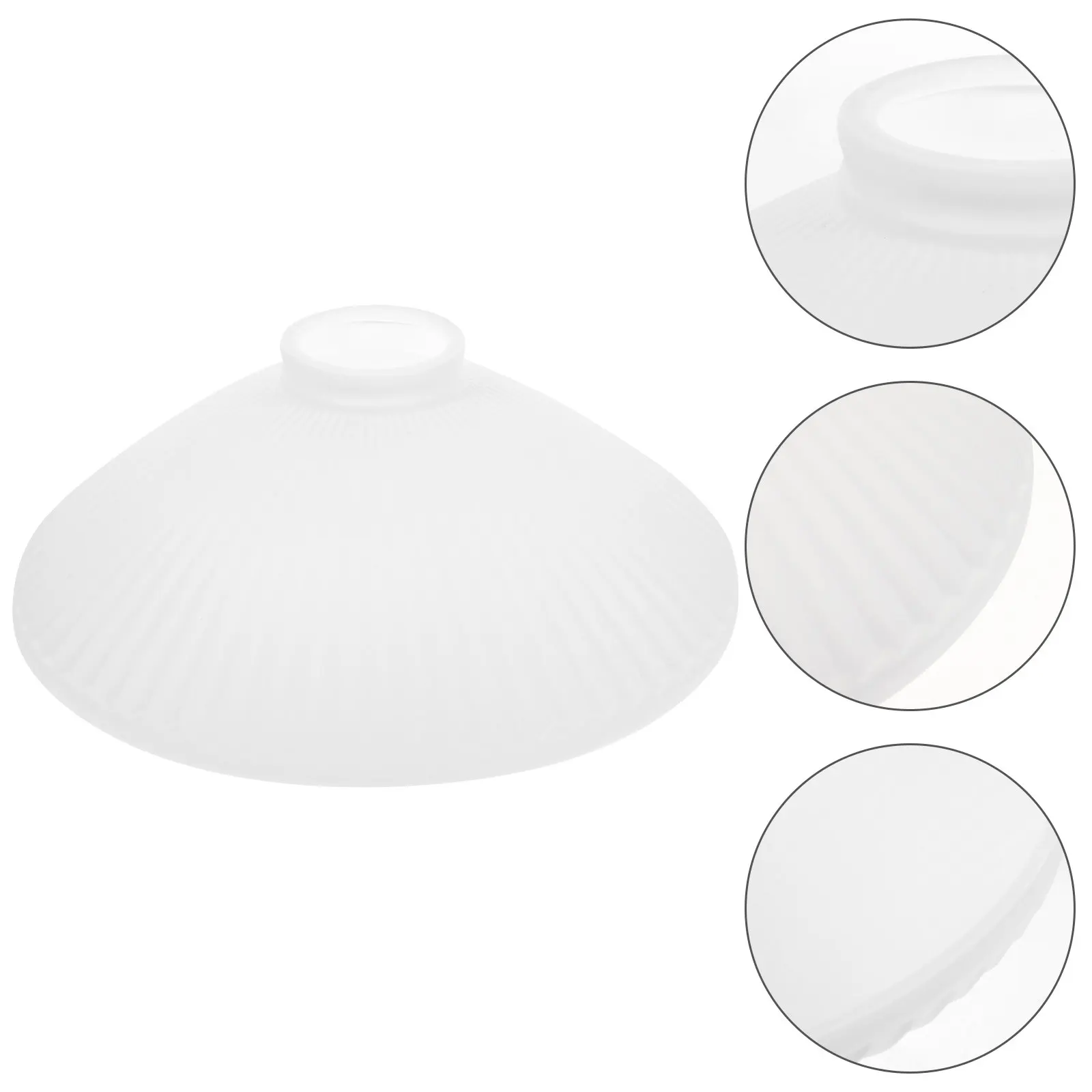 

Modern Ceramic Pleated Lamp Shade White Replacement Cover for Desk Floor Table Lamp Decorative Lighting Fixture for Home Cafe