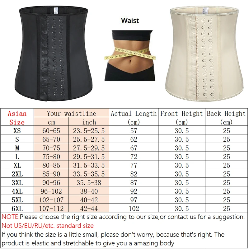 100% Latex Waist Trainer Underwear Cincher Corset Slimming Belt Modeling Strap Body Shaper Women Shapewear Tummy Control Belly