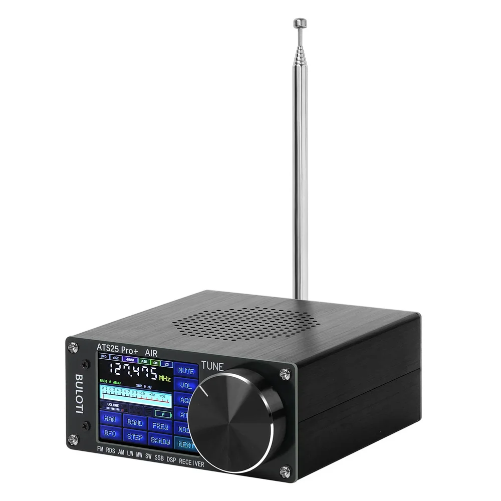 ATS25 Pro + AIR 118Mhz-135.975Mhz versión Bluetooth receptor de radio completo FM SW SSB MW LW firmware 4,2 SI5351 receptor mezclador