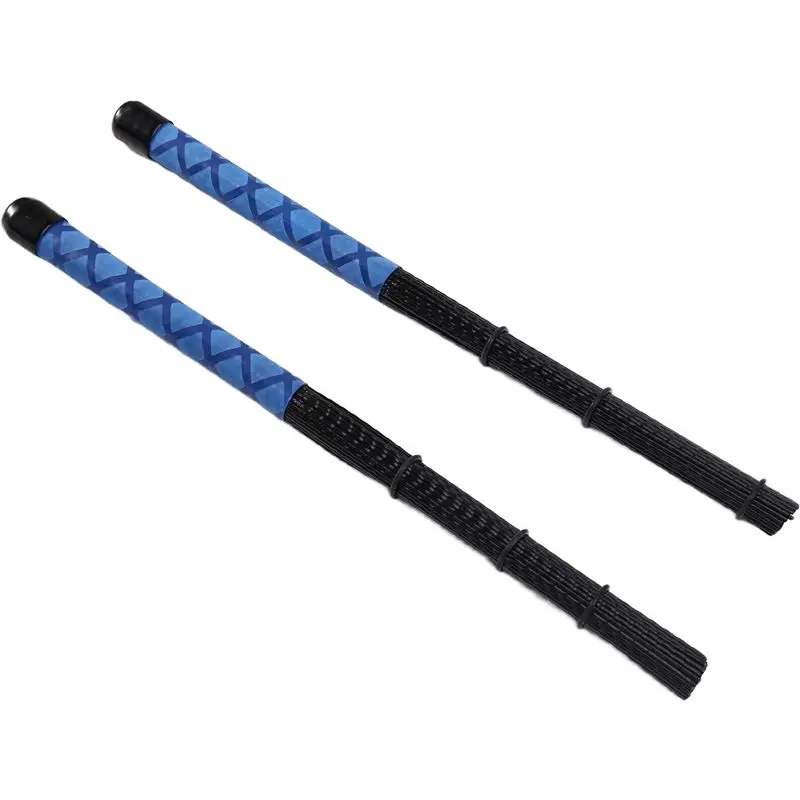 

-[Cilae-17R] Drum Brush Sticks Professional Nylon Drum Brushes Rod Sticks For Drum Cajon Jazz Musical Instruments Percussion Par