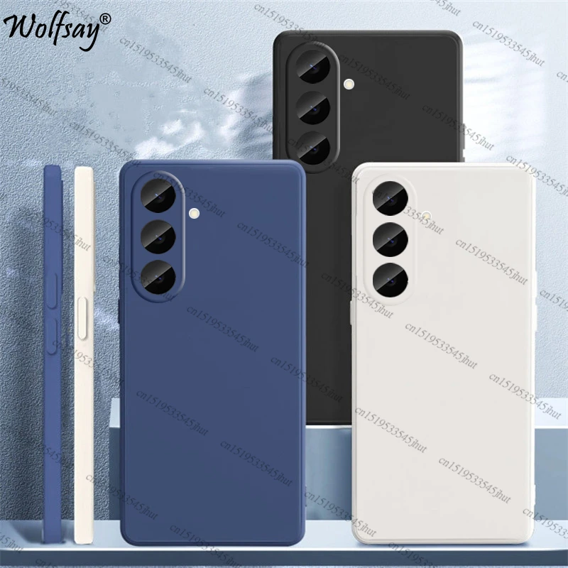 Case For Samsung Galaxy S26 FE Case Shockproof Original Liquid Silicone Back Case Samsung S26 FE Cover For Samsung S26 FE Funda