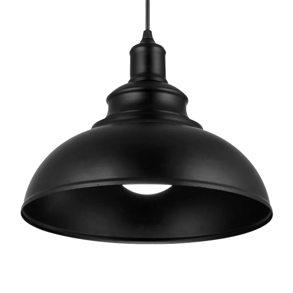

Wrought Iron Chandelier Vintage Industrial Style Ceiling Lamp Retro Single Head for Home Restaurant Easy Installation