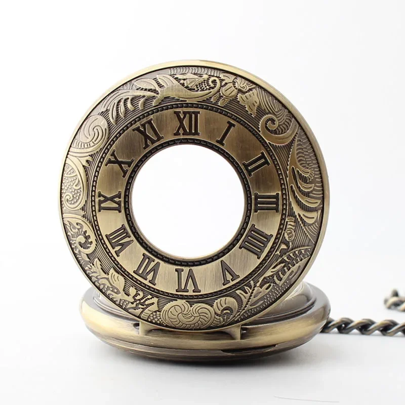 

Pocket Watches For Men Roman Numerals Case Mechanical Pockets Watch Collection Souvenir Gift relogio masculino