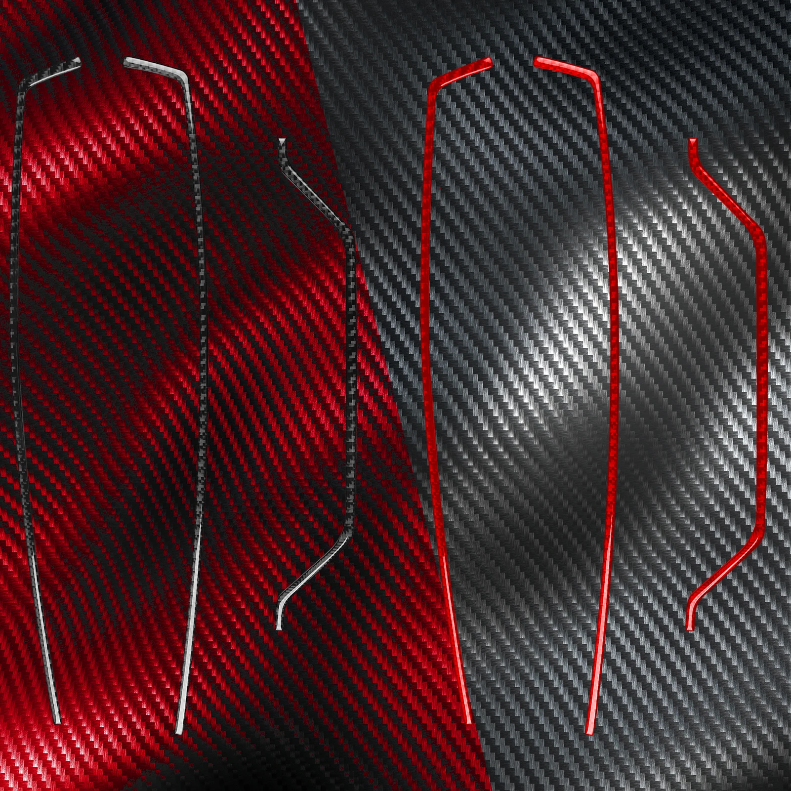 اكسسوارات السيارات ألياف الكربون لوحة القيادة شرائط الزخرفية الغطاء الداخلي الكسوة ملصق تعديل لفورد موستانج 2005 - 2009