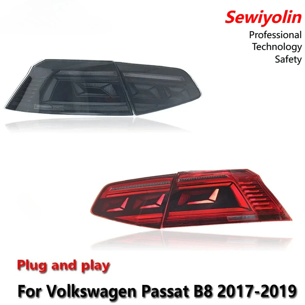 

Car LED Upgrade Tail Light Accessories For VW Passat B8 2016-2019 DRL Brake Turn Signal Lamp Plug and Play