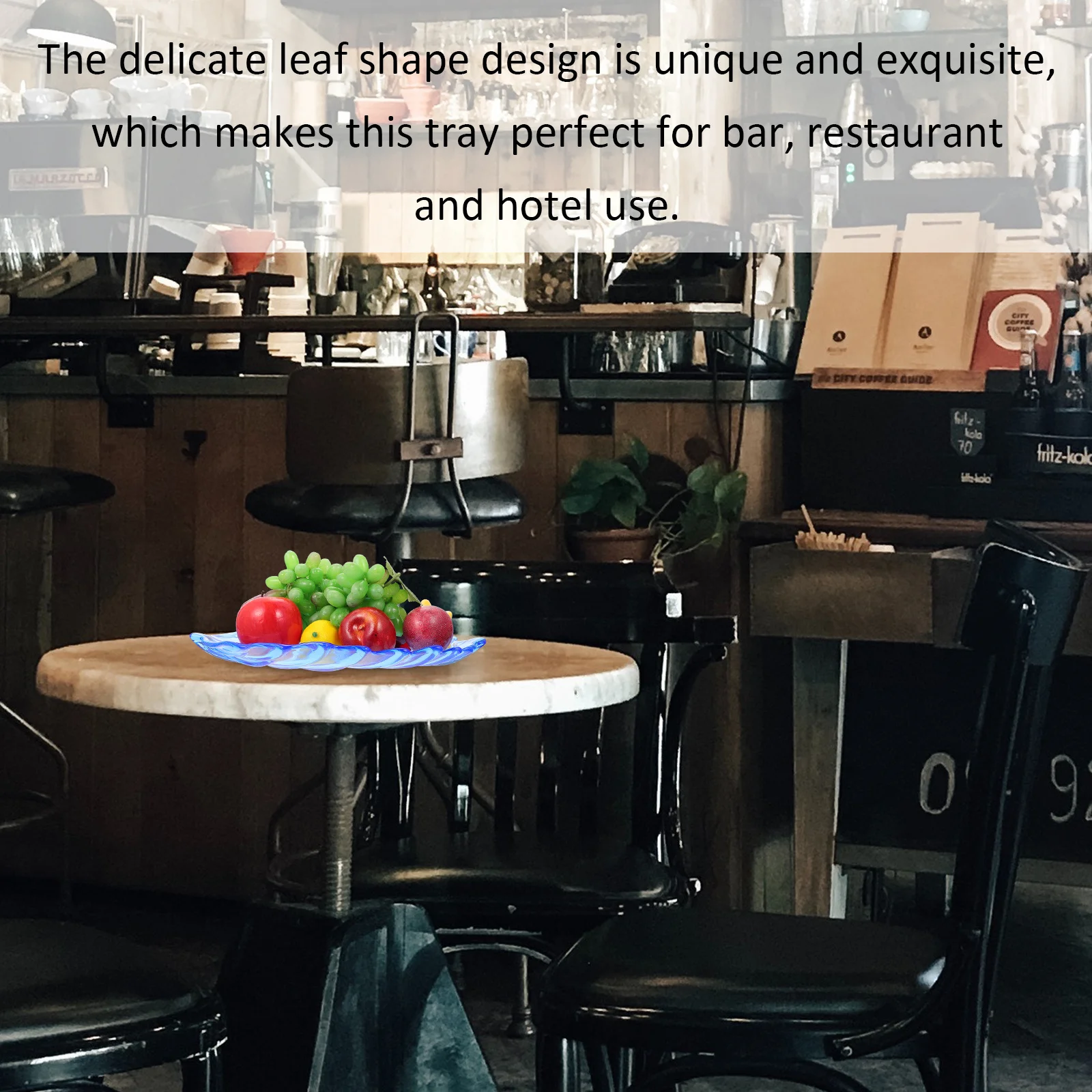 

1Pcs Fruit Plate Acrylic Material Leaf Shape Snack Holder Bar Restaurant Use Transparent Tray Leaf Shape Fruit Dish