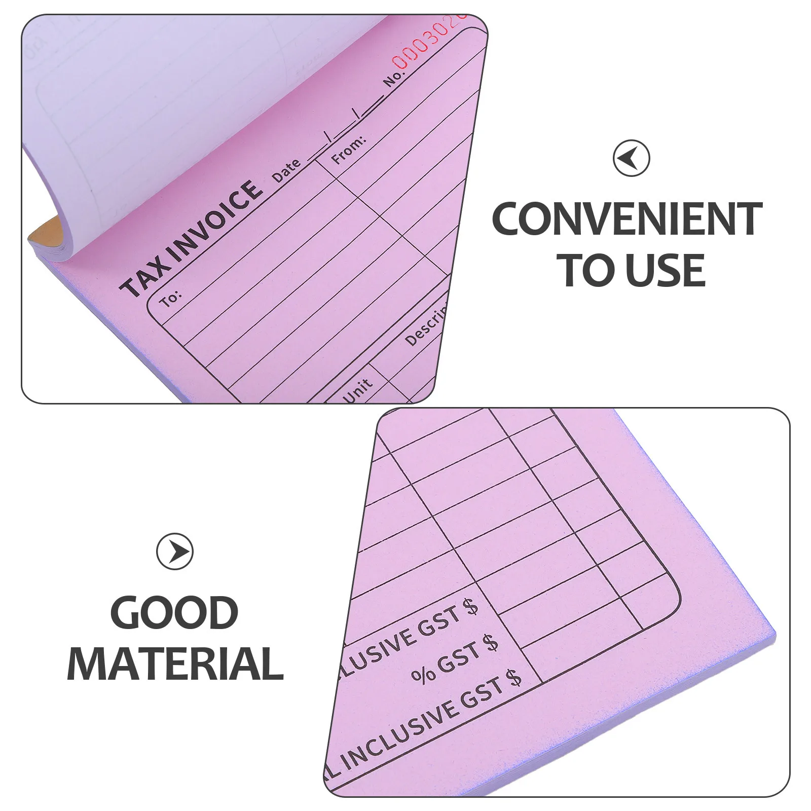 100 Pages Copy Receipt Book for Small Business Order Export Documentation Tax Compliance English Format Delivery