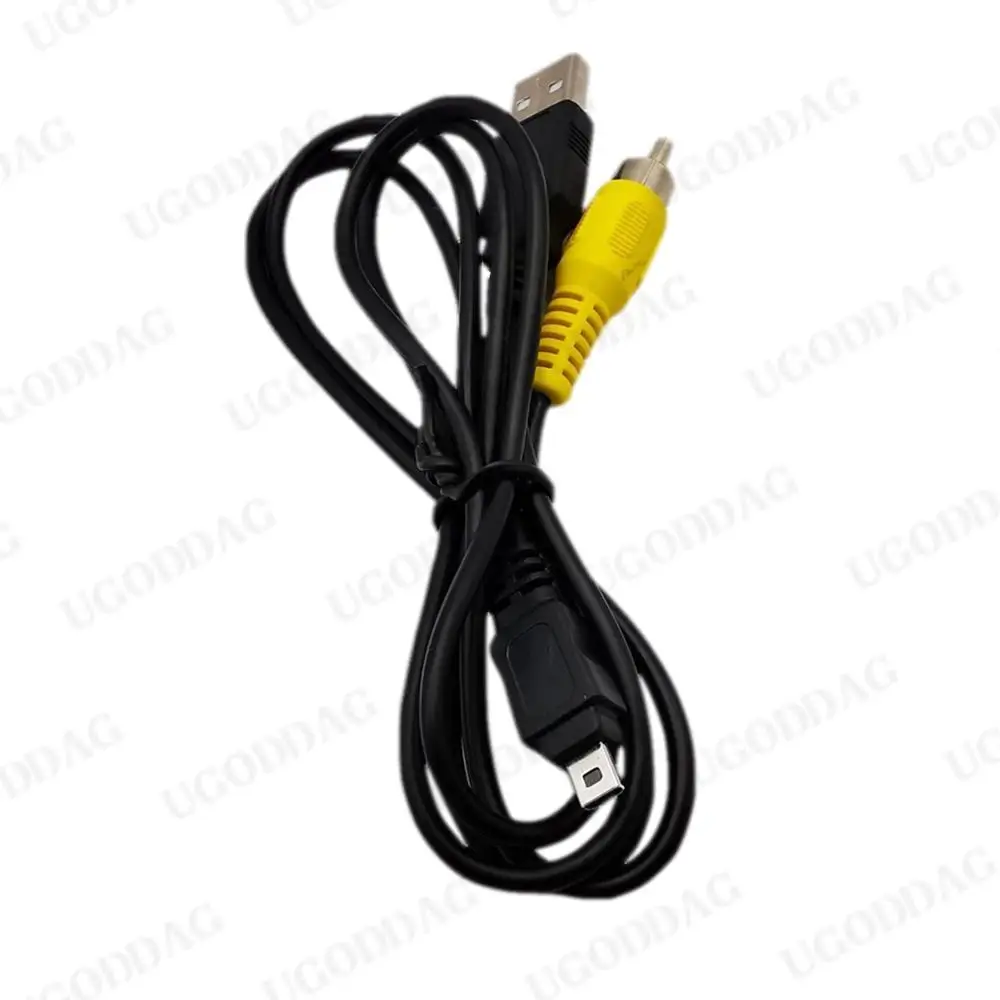 Kabel do transmisji danych mini kamery DV Kabel do transmisji kamery sportowej 2 w 1 Linia danych USB Kamera sportowa Przewody kamery akcji Kabel AV