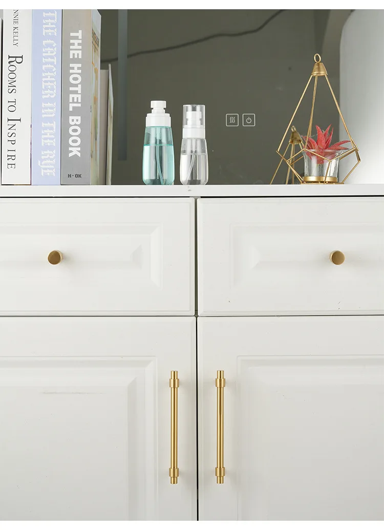 Solid Brushed Antique Brass Bronze 500mm 19.5'' Inch Pull Cabinet Knobs T bar Funiture Wardrobe Appliance Handle