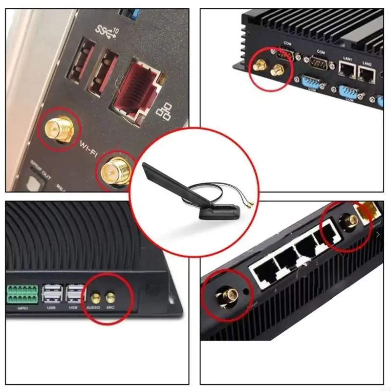 20cb 2.4g 6g هوائيات wifi6e القاعدة المغناطيسية 12 ديسيبل قابلة للطي قابلة للطي لتحسين استقبال إشارة واستقرار الشبكات