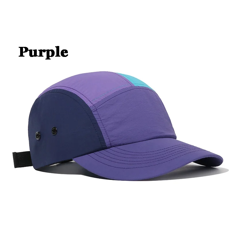 Mode verstellbarer Hut 5 Panel Kappe schnell trocknende Kappe Hysterese nhüte Unisex Baseball mützen Sonnen hüte – Detail 21