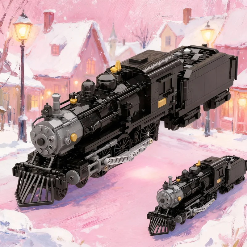 1122pcs MOC 1 48 Southern Railway F14 Ten Wheeler Power Train Model Building Blocks Toy Gift Creative Display Collectible Desk