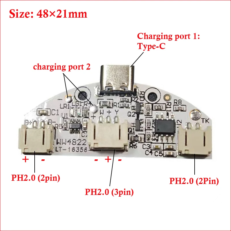 DC3.7V مدخل ضوء مصدر مصباح ليد لوحة يعتم تحكم 10 واط 50 مللي متر 18 واط 54 مللي متر مع اللمس تشغيل/إيقاف التبديل ميناء الشحن Type-C.