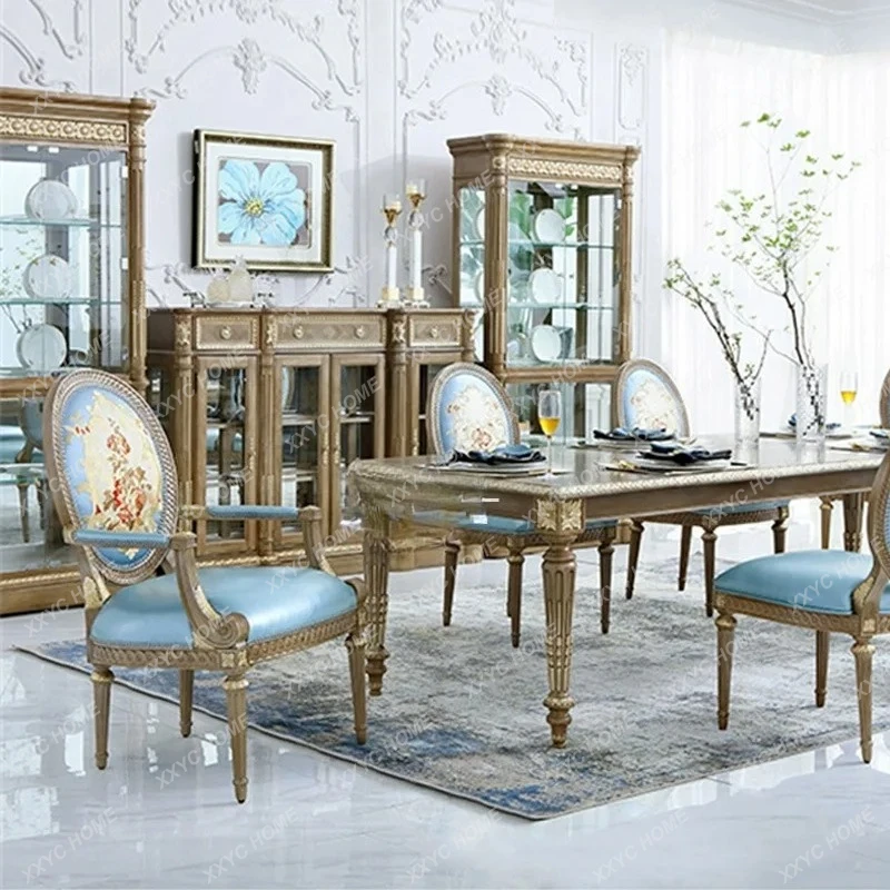 H2H  Mahogany Versailles dining chair carved model room