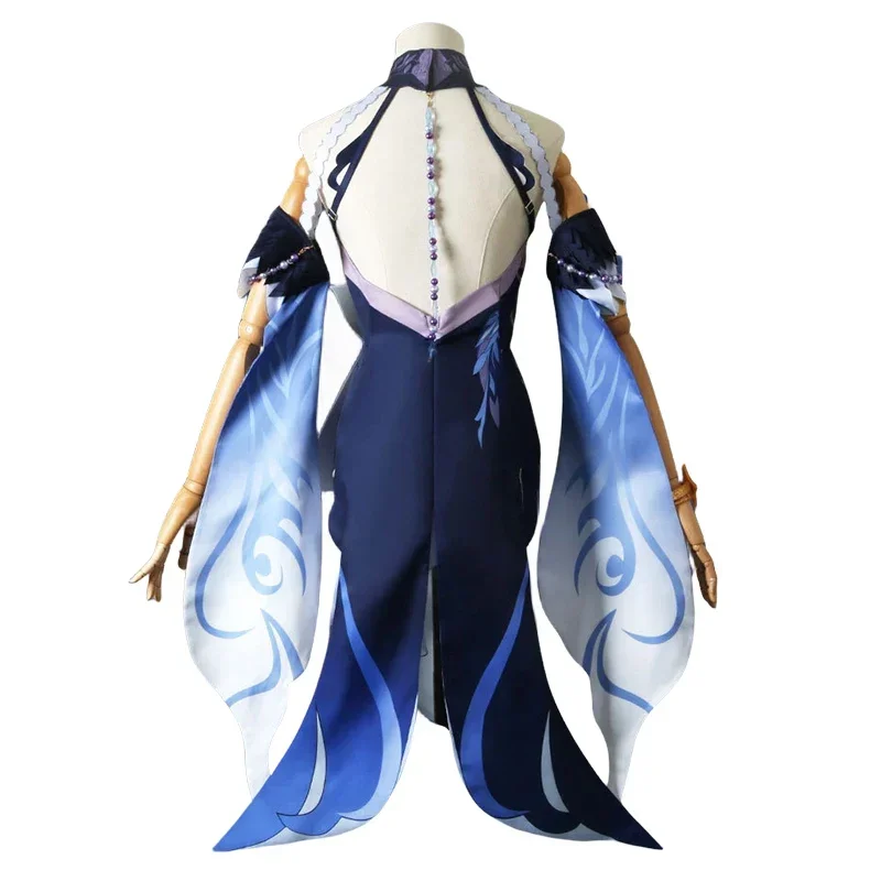Ningguang Cosplay Dress Game Impact Ningguang Cosplay Costume Ning Guang Dress Wig Halloween Carnival Costumes for Women