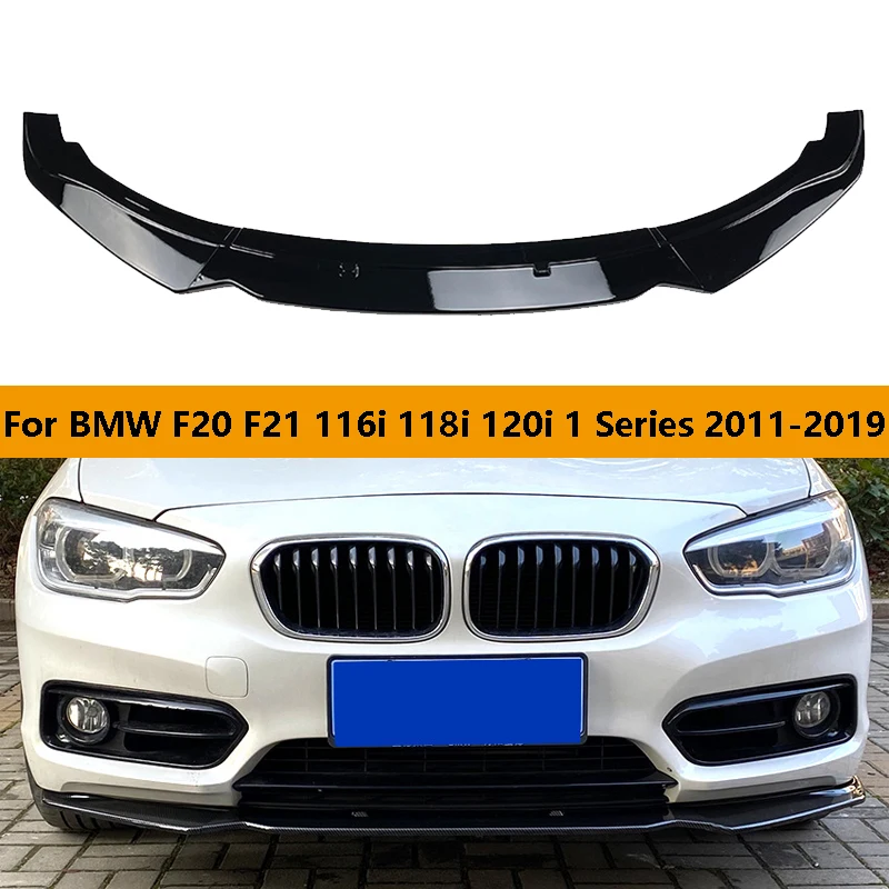 For BMW F20 F21 116i 118i 120i 1 Series 2011-2019 Car Front Bumper Lip Body Kit Spoiler Splitter PP Bumper Canard Lip Splitter