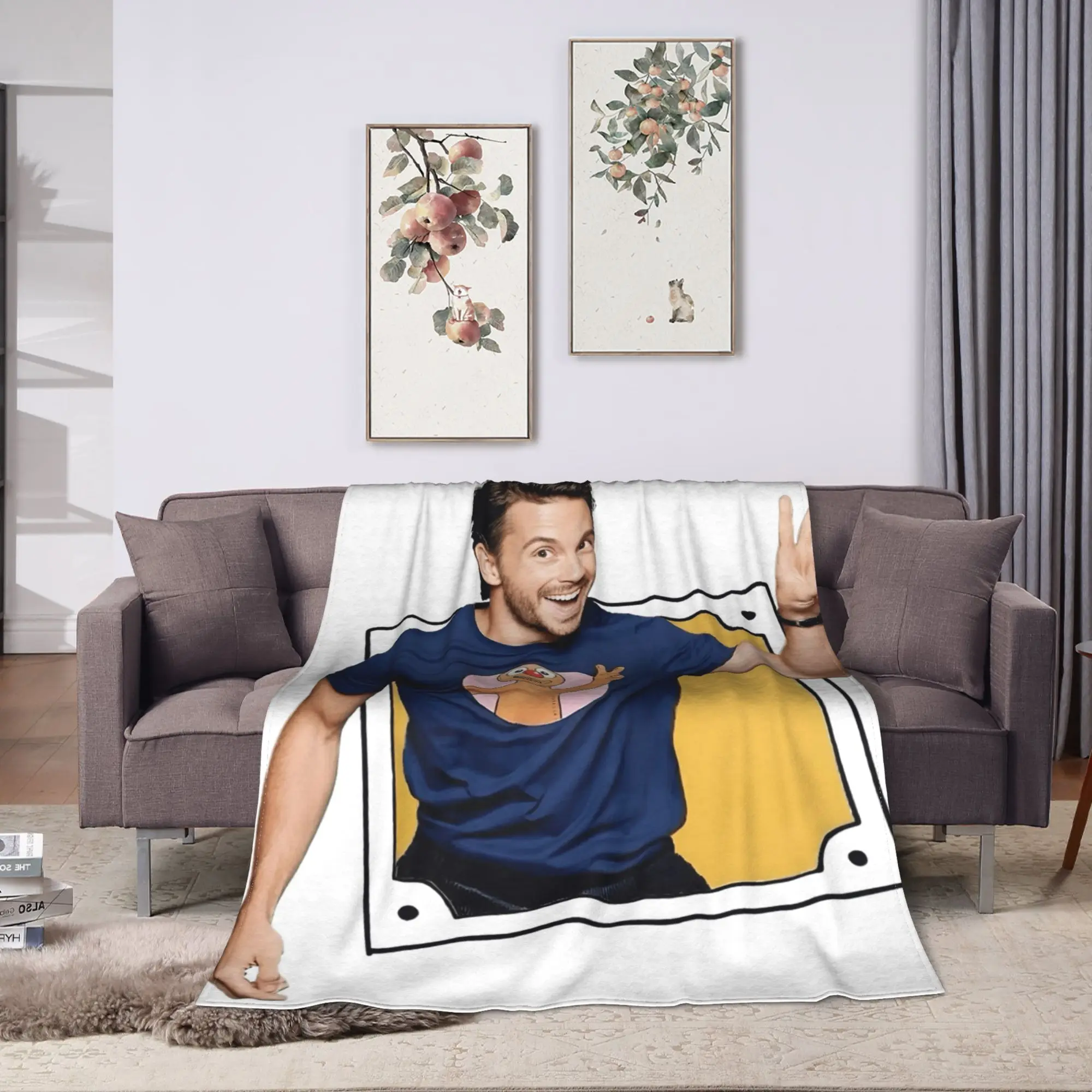 جوناثان بيلي سعيد الفانيلا بطانية الخريف الدافئة رمي بطانية للطلاب الأريكة كرسي موضة المفرش أريكة غطاء سرير #2