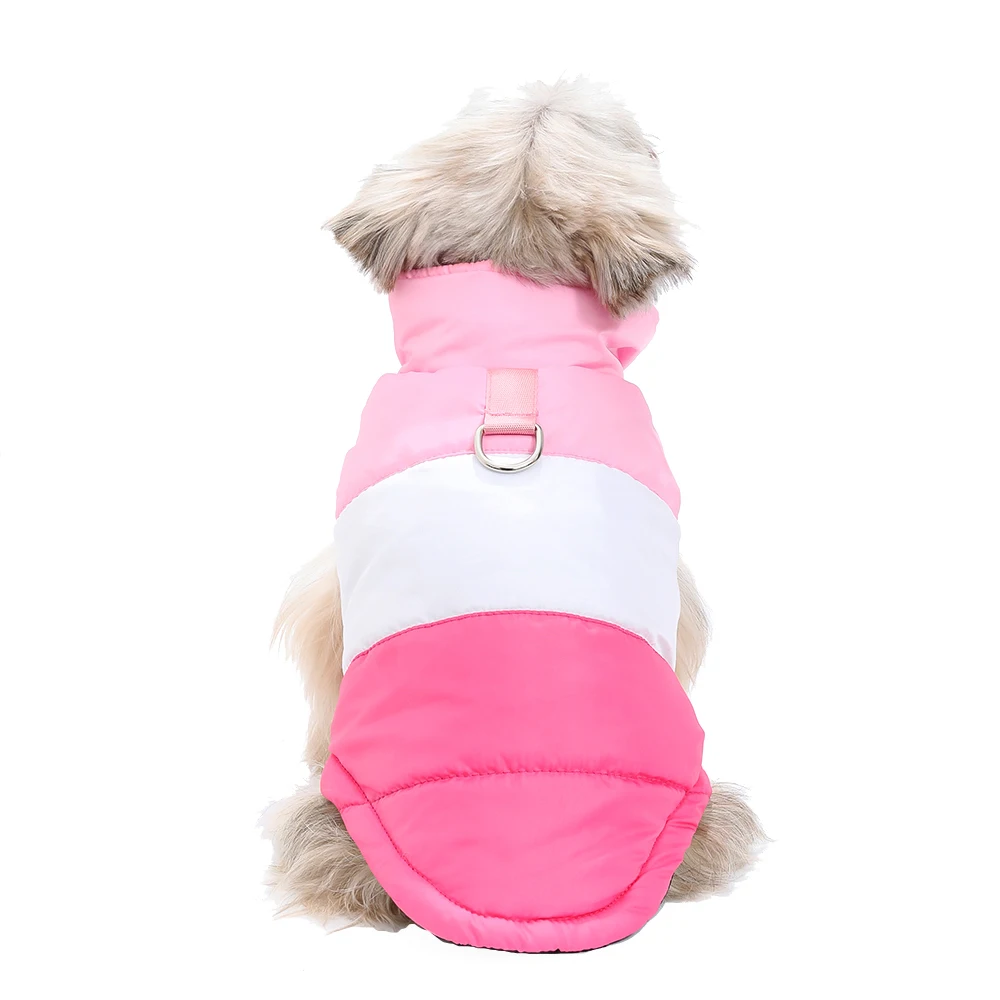 Hundekleidung für Herbst und Winter, warme Haustierjacke mit D-Ring, wasserdichter Welpenweste-Mantel für kleine und mittelgroße Hunde, Yorkshire – Detail 11
