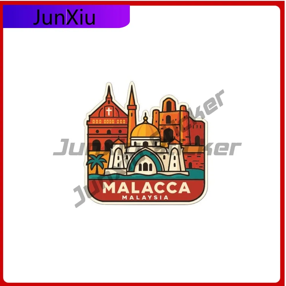 

Malacca City Sticker Malaysia Travel vacation Vinyl Decal Window Phone Trunk windshield Guitar Cover scratches Exterior Decor X5