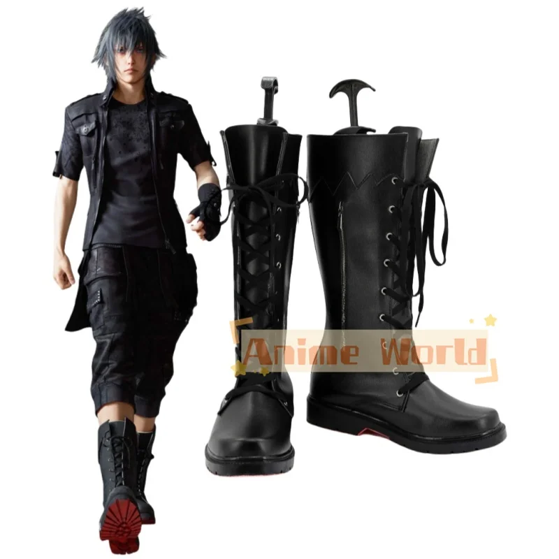 Game cosplay schoenen Final Fantasy Noctis Lucis Caelum Laarzen Rekwisieten Halloween Party Rollenspel Custom Made Aksesori