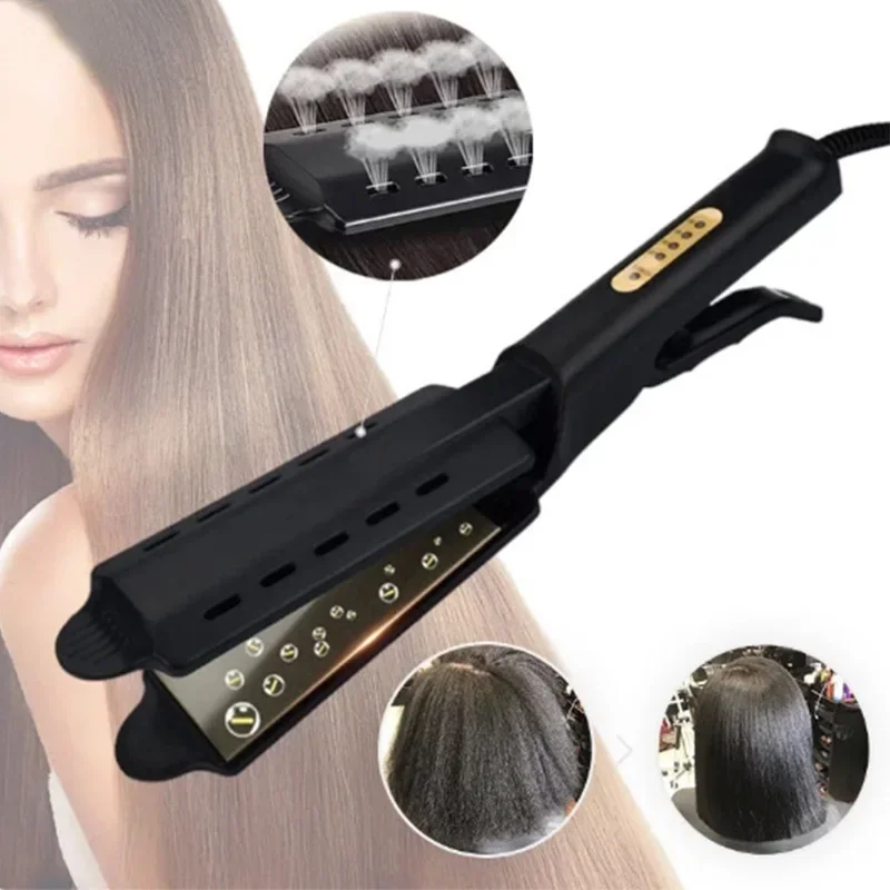 Drop shipping Hair Straightener 4 Gear Adjustment Temperature Hair Straightening Tourmaline Ceramic Ionic Flat Iron