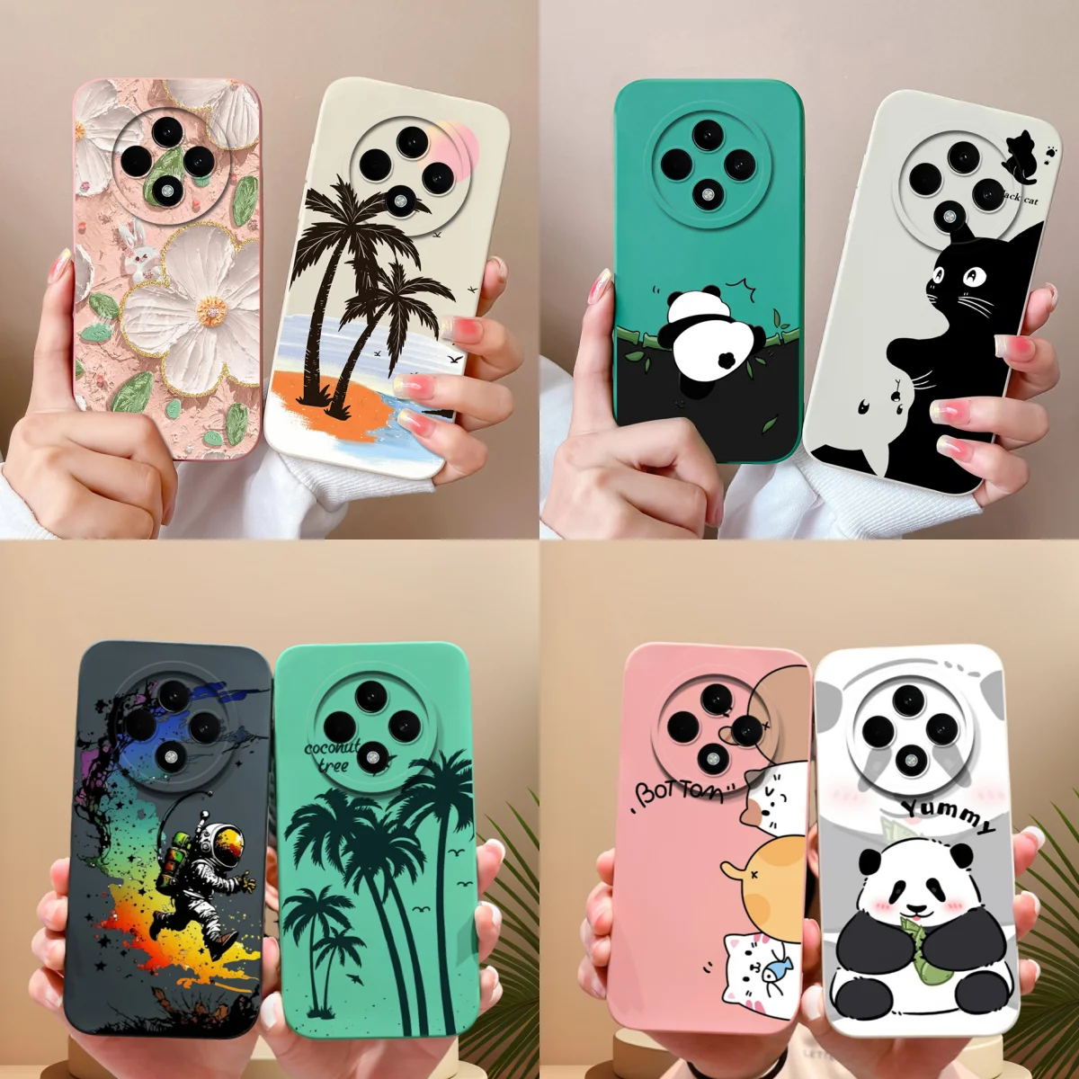 For Oppo Reno 12F Phone Case New Design Full Protection Back Cover For Oppo Reno12 F Soft Liquid Silicone Shockproof Cool Bumper