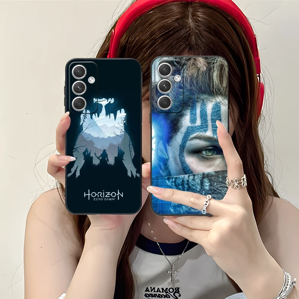 Horizon HZD Aloy Mobile Cell Phone Case for Samsung M55 35 15 54 34 14 33 23 13 42 32 22 F55 23 12 5G Black Phone Cover Shell