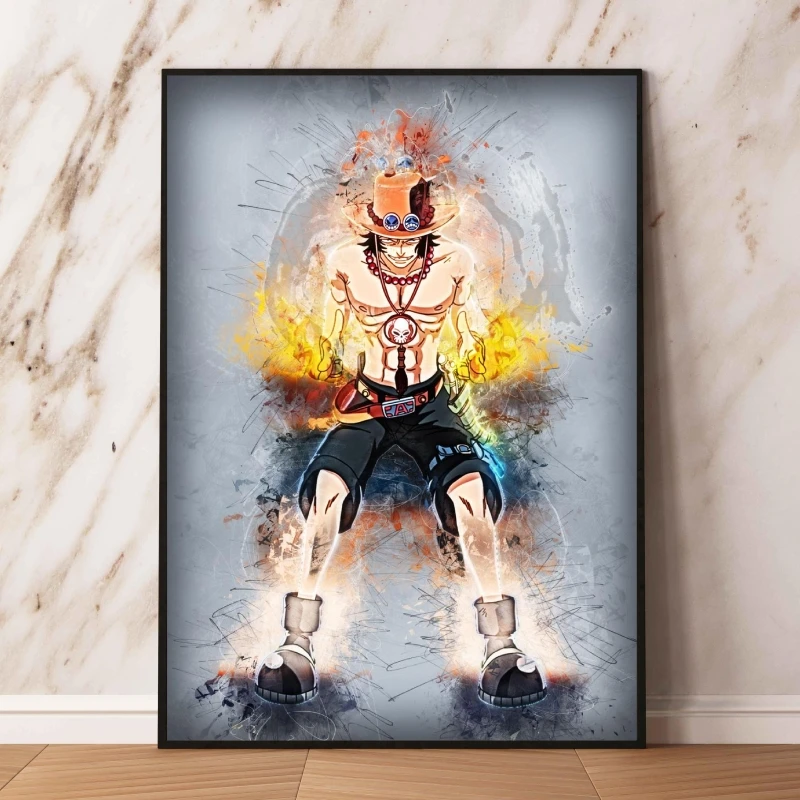 One Piece Luffy Zoro Character Decorative Painting Canvas Print Wall Art Decoration Beautiful Poster Hanging Decorative Painting