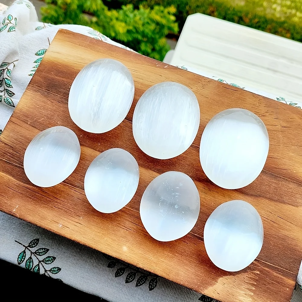 Pedra de palma de quartzo branco natural, artesanato em gesso, presente de feriado exclusivo, relaxamento e melhorando bem-estar, pedra decorativa