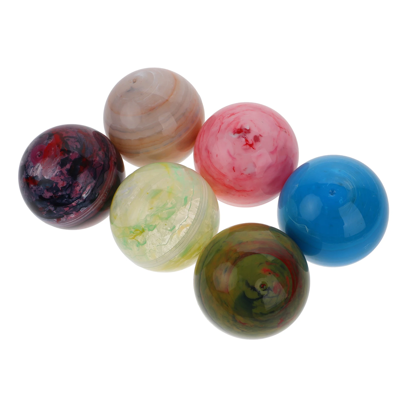 

6 pcs Empty Vending Machine Capsules Plastic Balls Candy Storage Display Party Favors Robot Accessories Decorative Shell