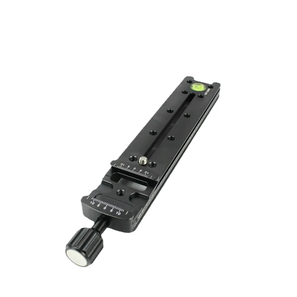 NNR-200 다기능 롱 클램핑 플레이트, 노달 슬라이드 삼각대 레일, 퀵 릴리스 플레이트, 알루미늄 금속 카메라, 200mm