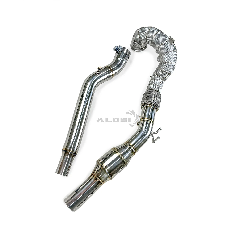 

OEM wholesale downpipe for Audi Q3 2.0T 2019-2024 high flow stainless steel down pipe with GPF exhaust pipe