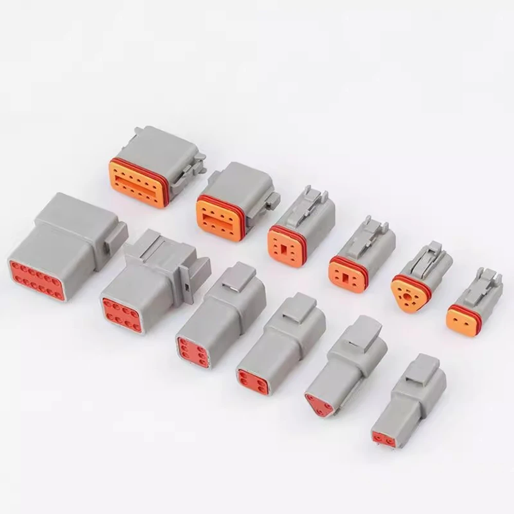 1Set Deutsch DT Connector DT06-2S/DT04-2P 2P 3P 4P 6P 8P 12P Waterproof Electrical Connector Kit For car Motor With Pins 22-16AW