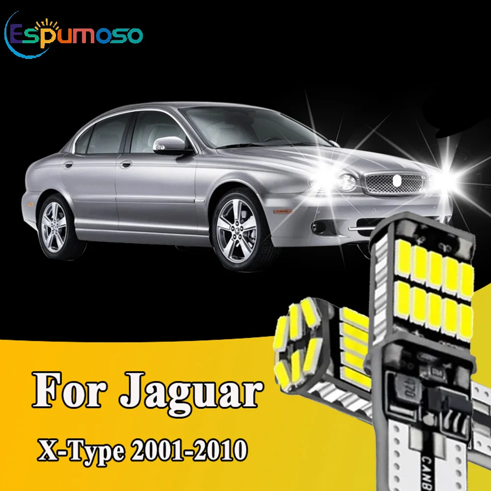 

2 шт. сверхъярких светодиодных ламп T10 W5W Canbus 12В/24В белого, желтого, синего цвета для Jaguar X-Type X400 2001-2010