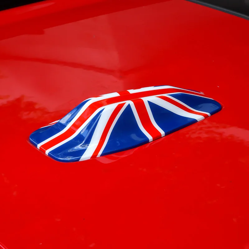 for Mini Cooper U25 Car Radio Signal with Adhesive Base Shark Fin Antenna Cover Decorative Accessories Union Jack Style Black