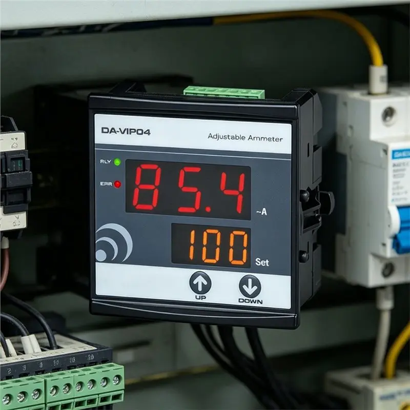 [NEW!A08R】 Digital Overcurrent Ammeter Da-VIP04 Adjustable(0.1-999A)