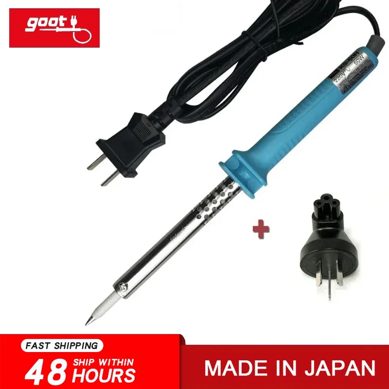 GOOT General Electronics Soldering Iron + AC Plug with Sharp Welding Tip 30/40/60/80/100W NO.KS-30R|KS-40R|KS-60R|KS-80R|KS-100R