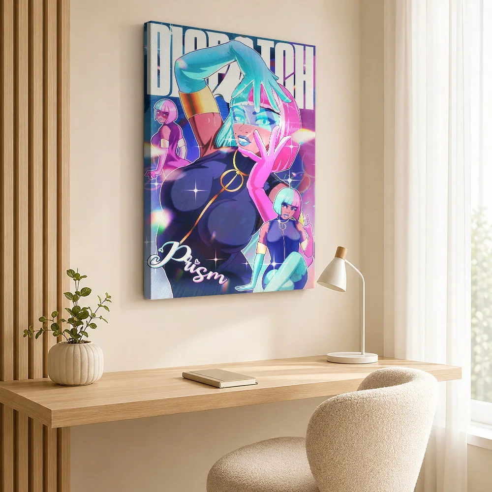 Prism Dispatch Comic Book Cover Art Framed Canvas Print Poster Personalized Gaming Anime Wall Paintings Decoration for Bedroom