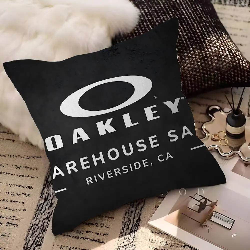 O-Oakleys logo Decorative Room Aesthetics Pillow Case Home Decor Bedroom Sofa Bed Couch Pillow Cover 45x45