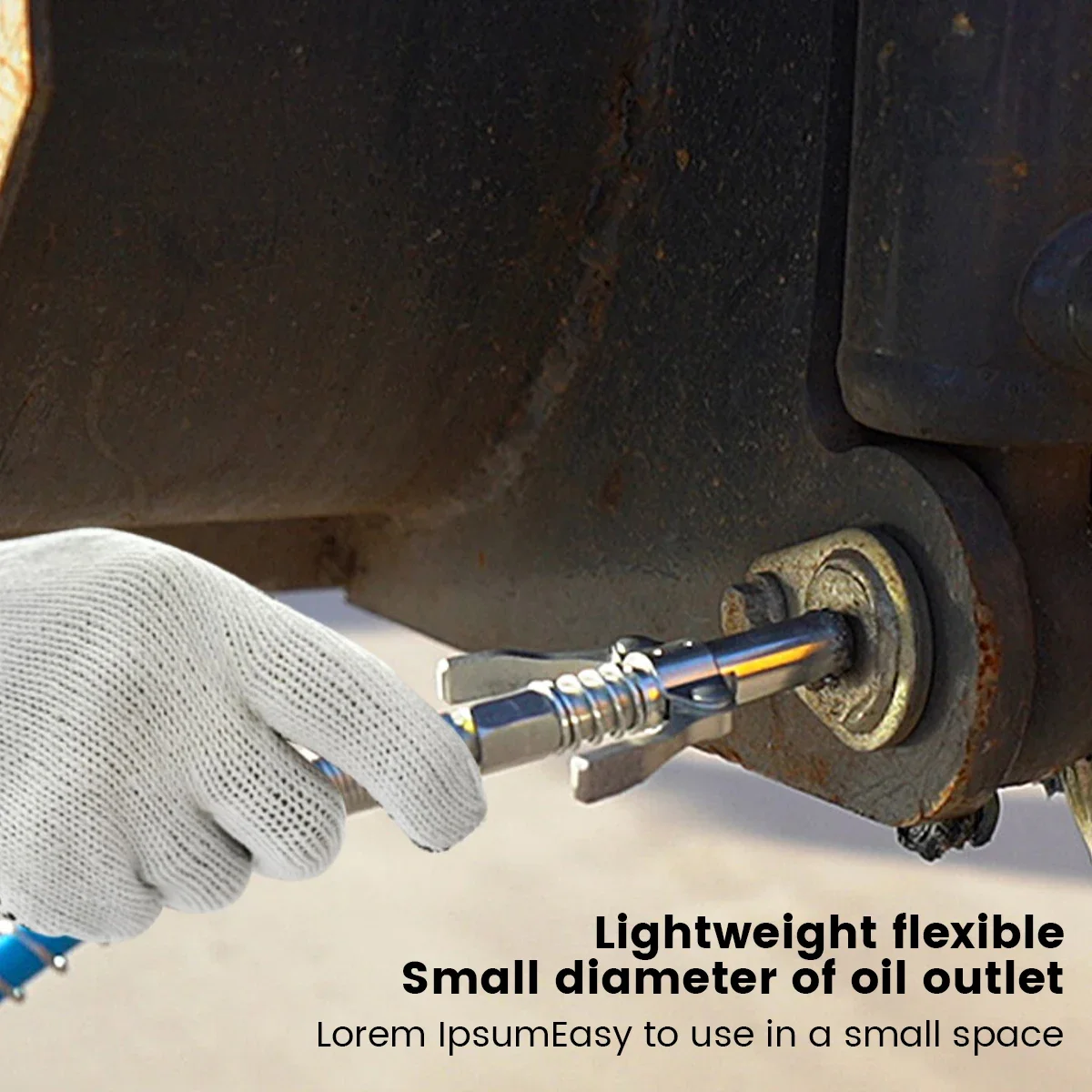 10000PSI Grease Gun Coupler NPTI/8 Oil Pump Quick Release Grease Nozzle Injector Lubricating Oil Grease Gun Car Auto Repair Tool