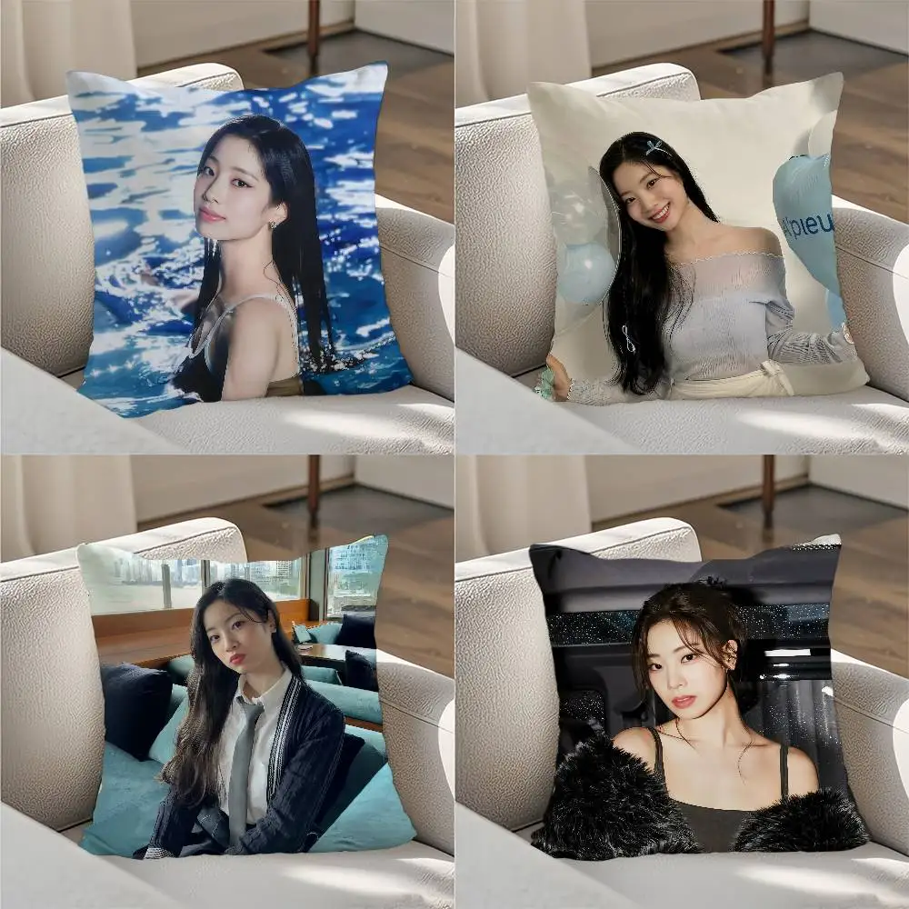 

Korean Singer K-Kim D-DaHyunS Pillow Case Luxury Double-sided For Car Pillows 45x45 Cushions Cover Home And Decoration Sofa Pill