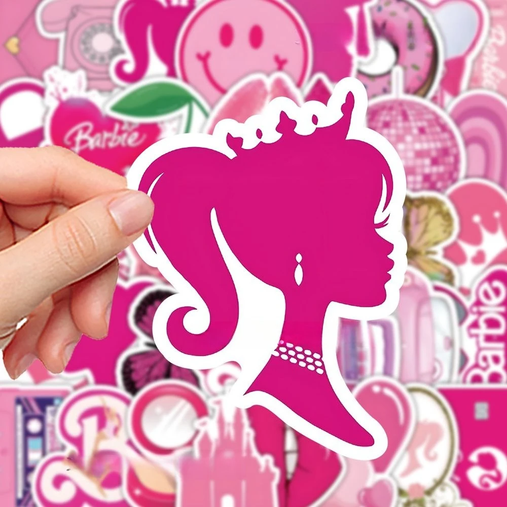 

Cute New Cartoon Pink Barbie Small Item Stickers Ins High Quality Creative Stickers