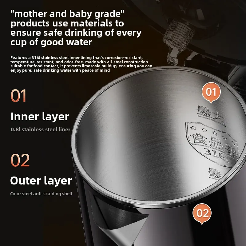 Home-use fully automatic intelligent bottom-mounted water dispenser, new integrated cabinet for living room. - view 5
